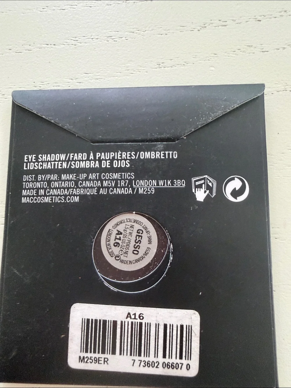 MAC Cosmetics Eyeshadow - Gesso